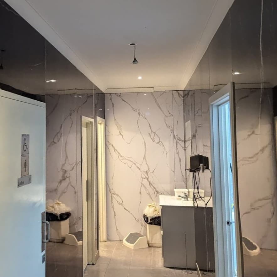 Restaurant wall renovation