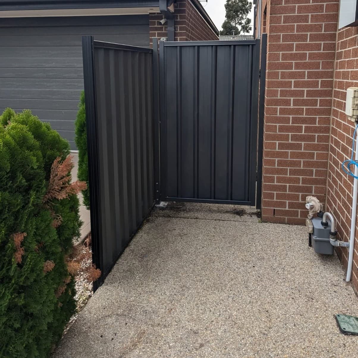 Fence door installation